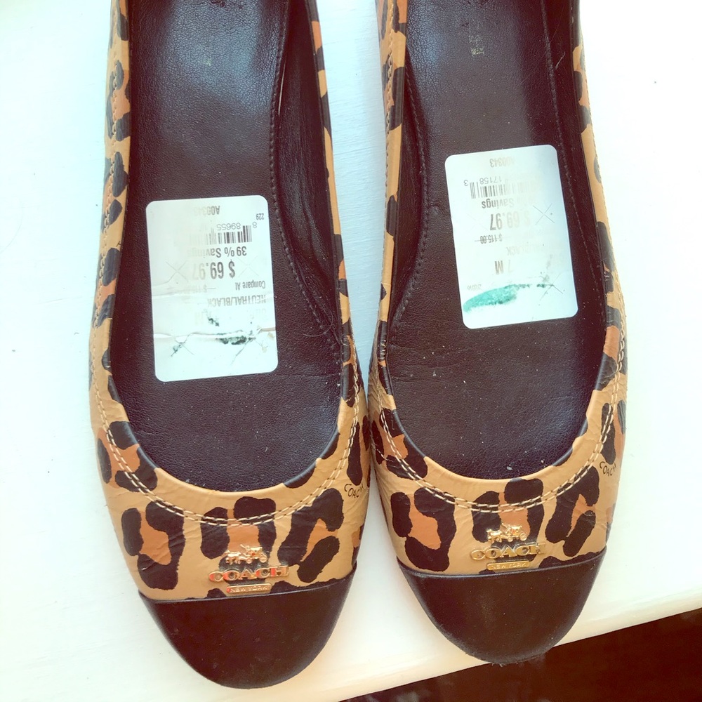 Coach Women’s Leopard Flats